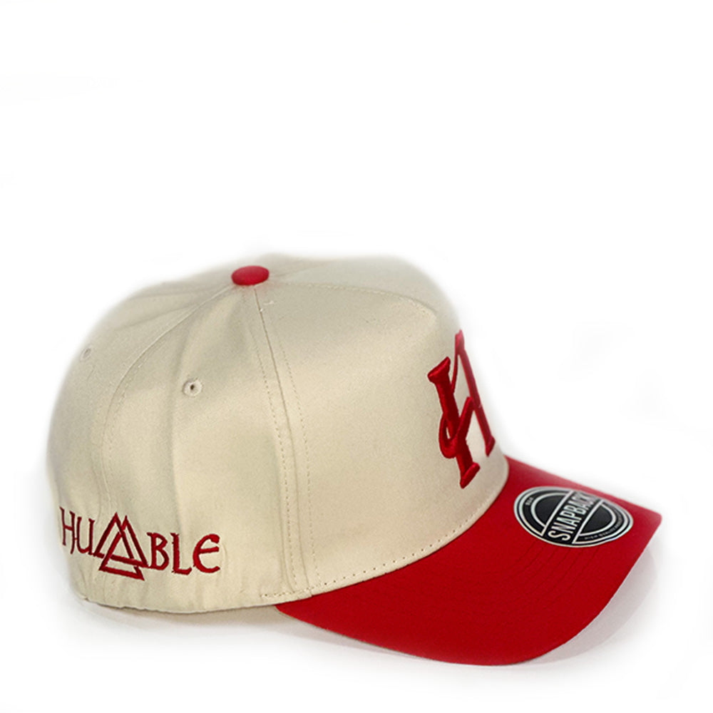 Capital H Logo Beige & Red Cap
