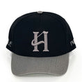 Load image into Gallery viewer, Capital H Logo Black & Grey Cap
