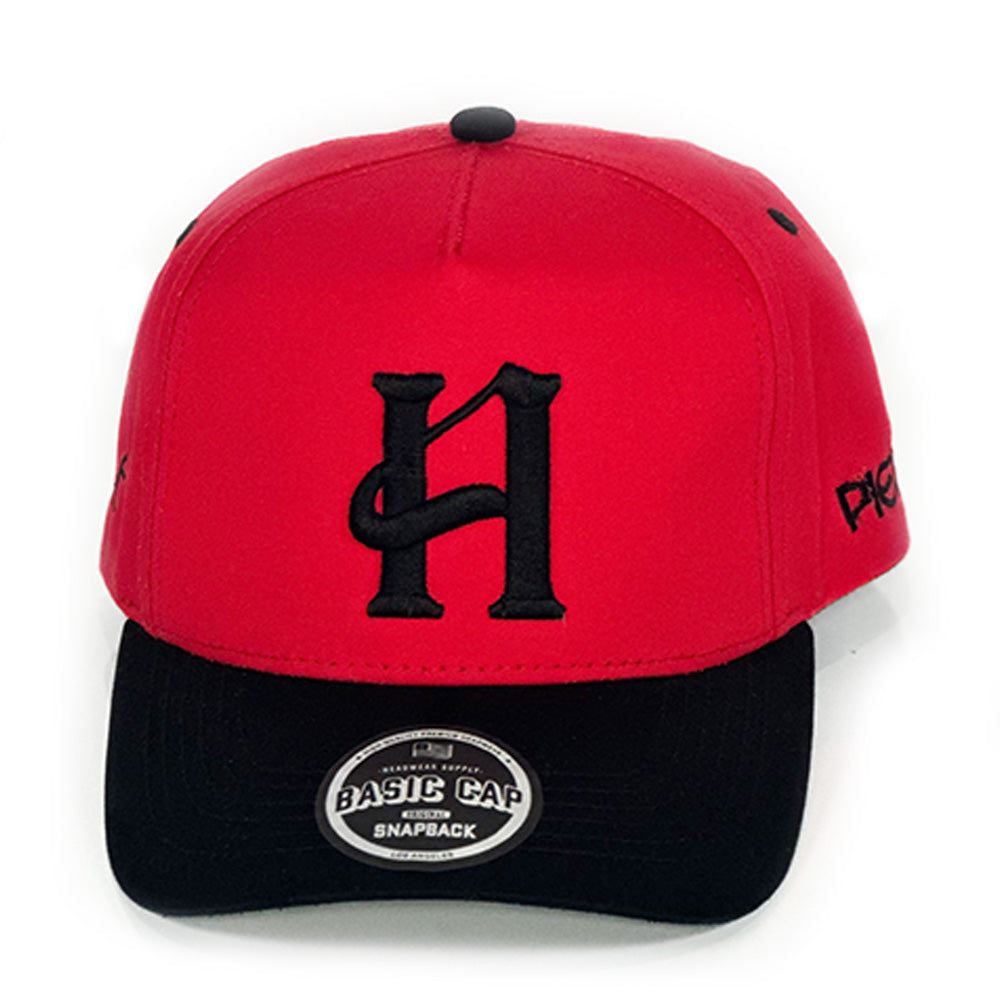 Capital H Logo Black & Red Cap