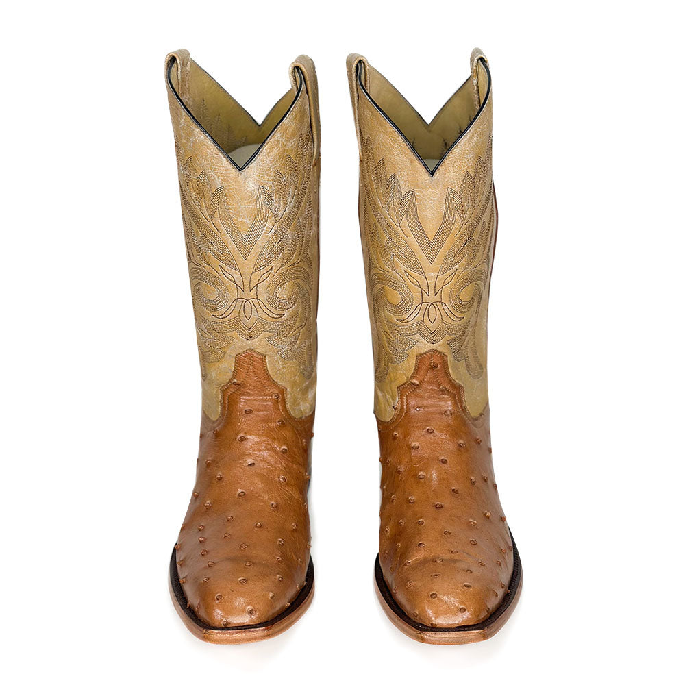 Crown Ostrich Boot
