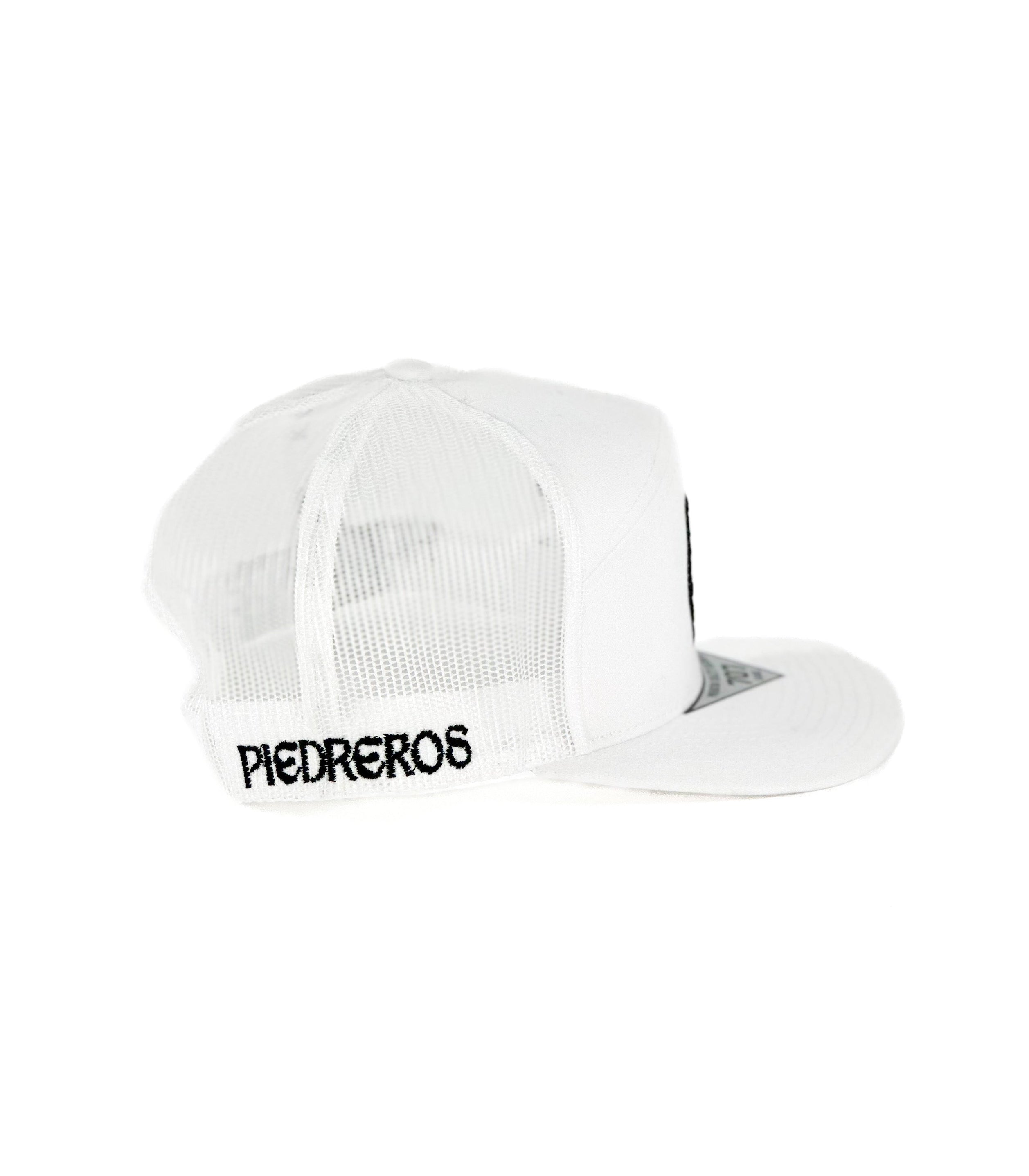 Black trucker Cap with white H cuadra piedreros logo