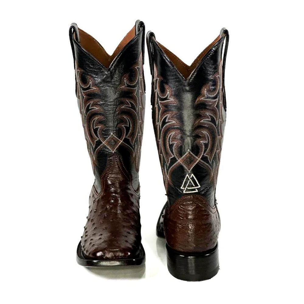 bota flamas medianoche detalles bordados