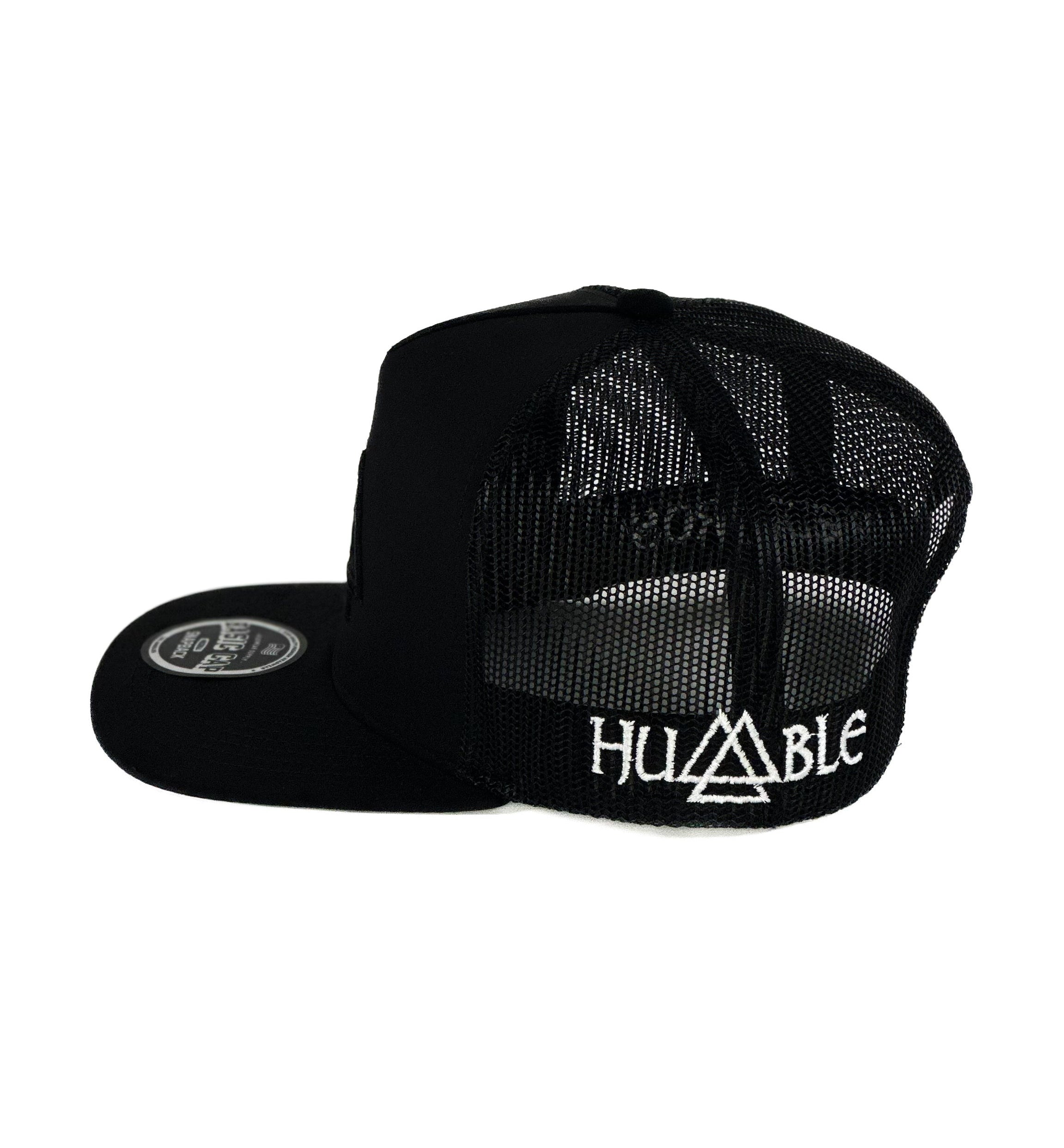 Black mesh cap with humble logo on the side