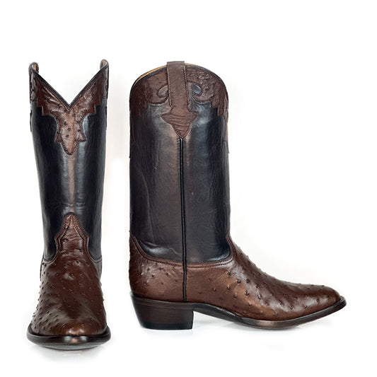Ostrich Buck Brown Boot