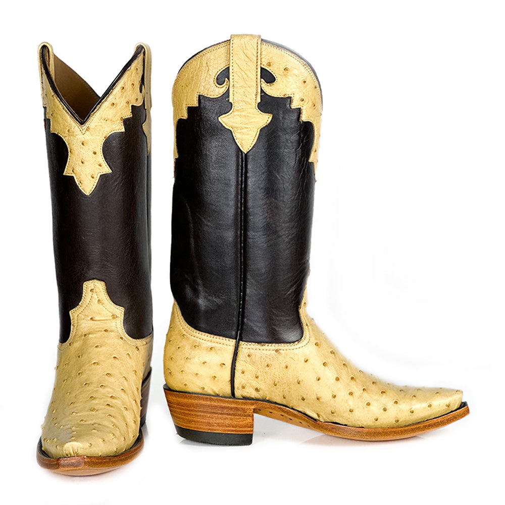 Ostrich- Flama Gold Boot