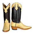 Load image into Gallery viewer, Ostrich Flama Gold Boot
