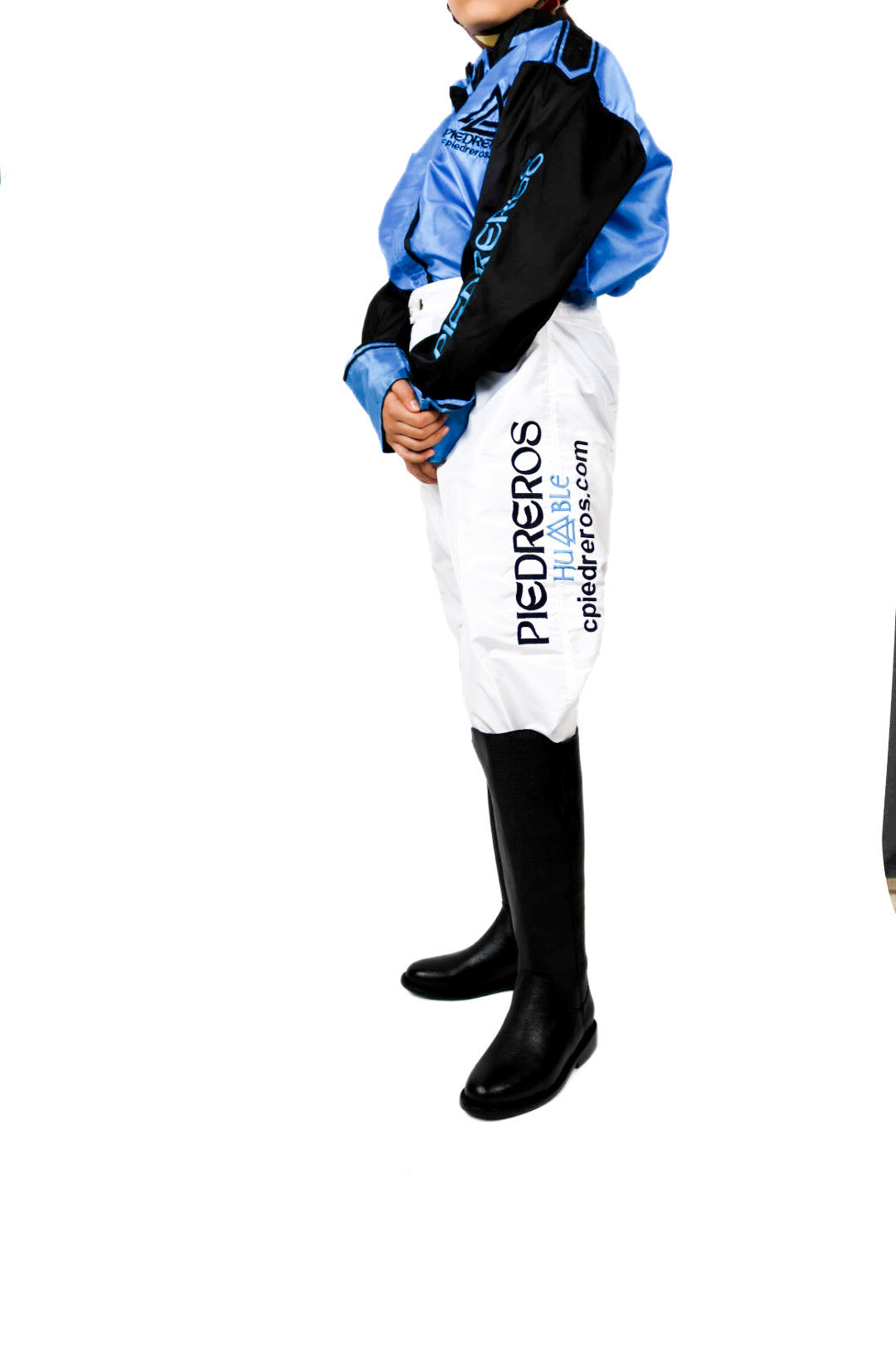 piedreros humble blue and black jockey pants 