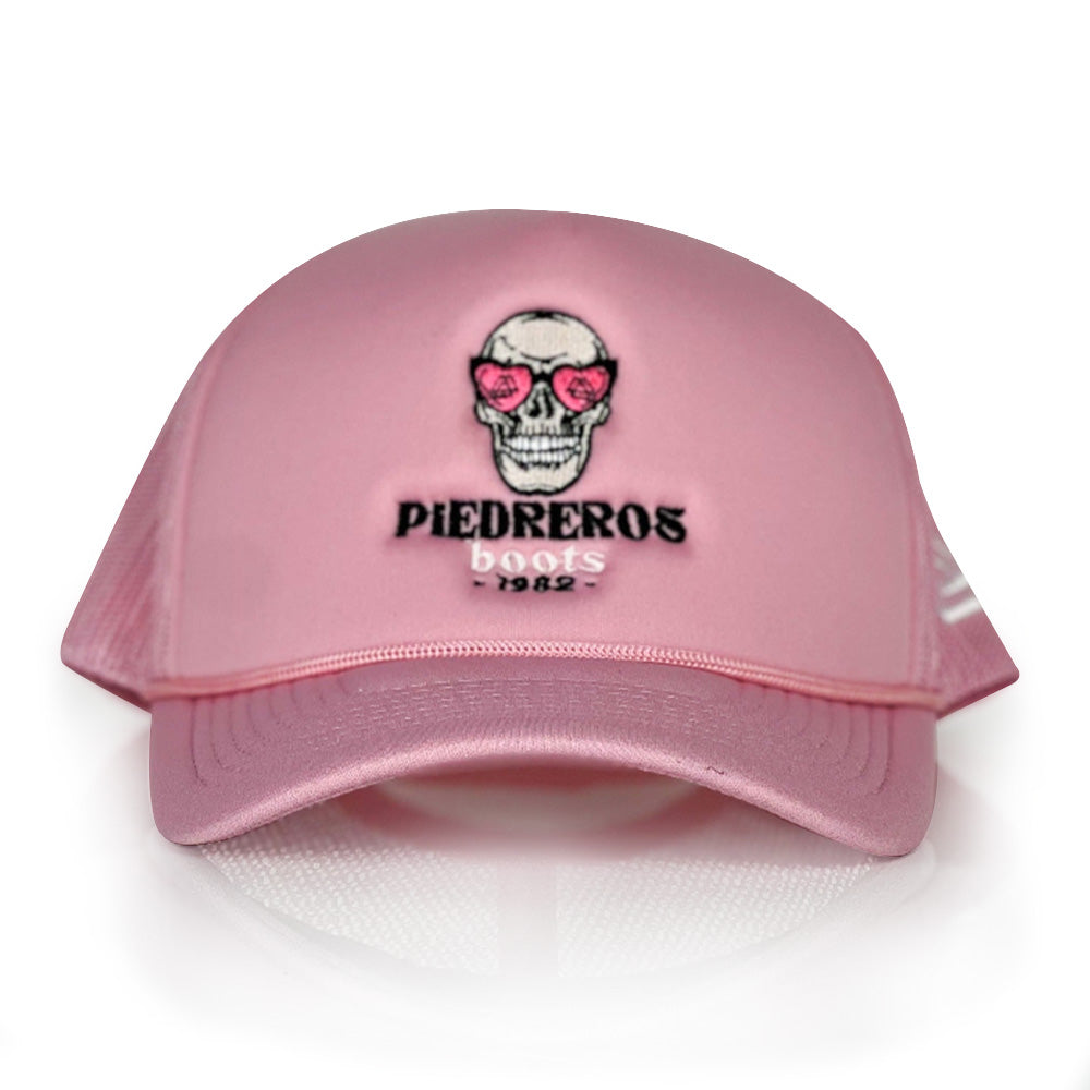 Pink Piedreros Boots Puff Cap