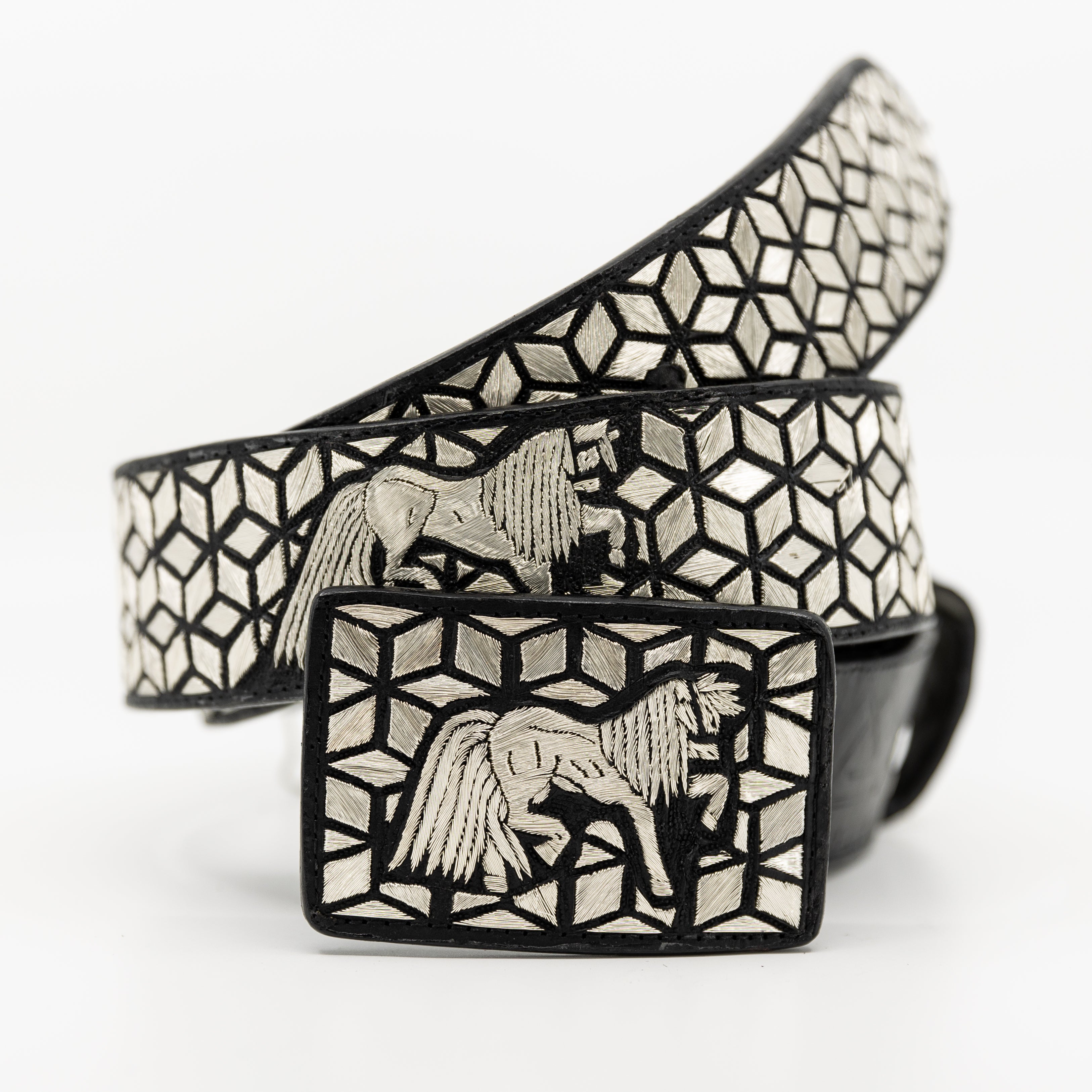 Cinto de Hilo de Plata- caballo cubos