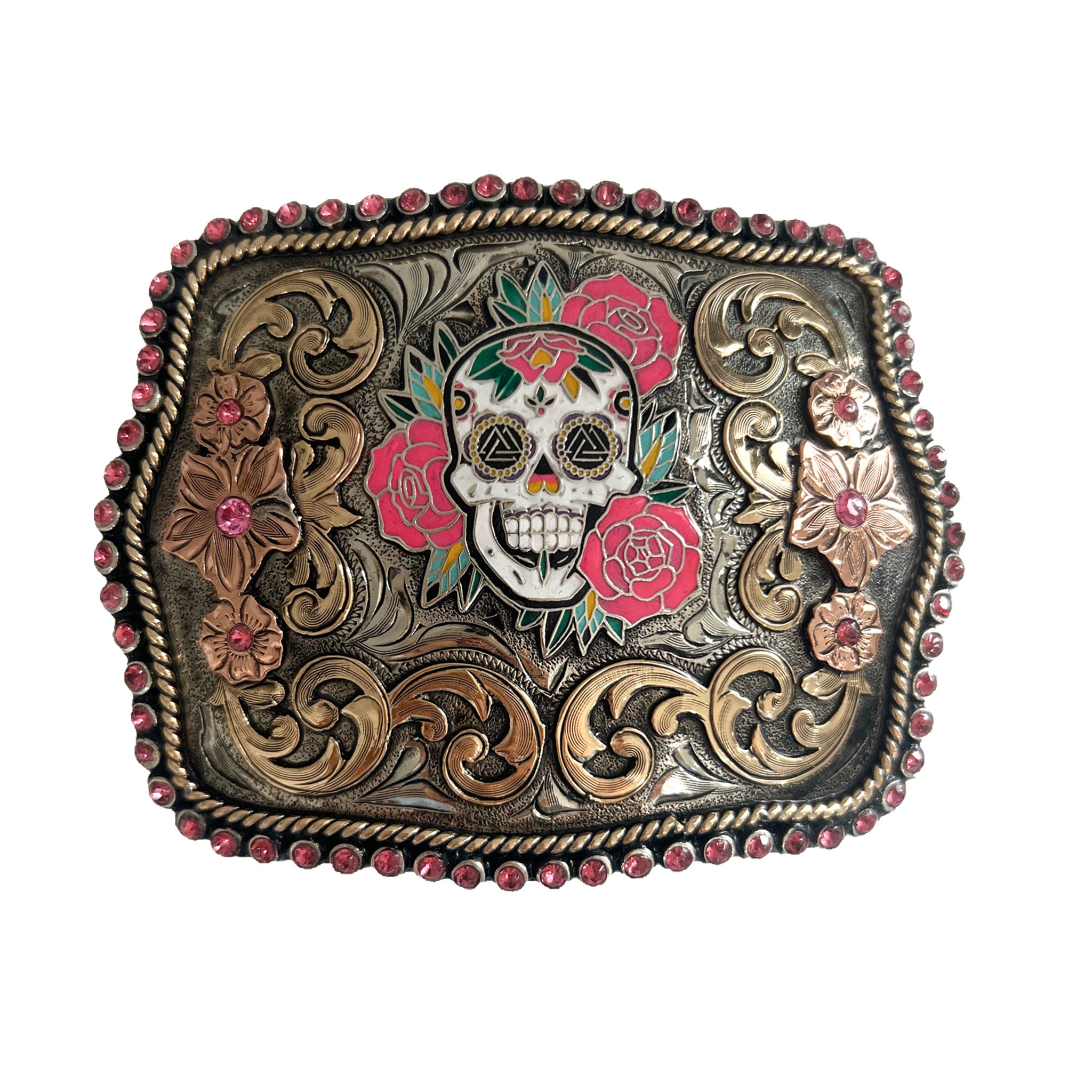 Pink Skully Buckle
